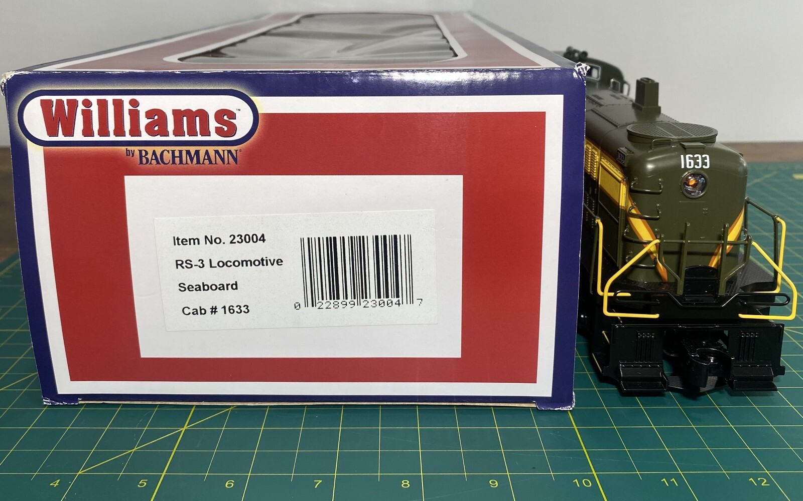 Williams 23004 O Seaboard Air Line ALCO RS3 3-Rail Diesel Locomotive #1633