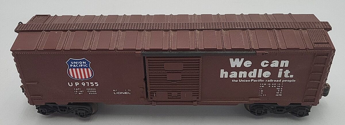 Lionel 6-9755 O Gauge Union Pacific Boxcar/Box