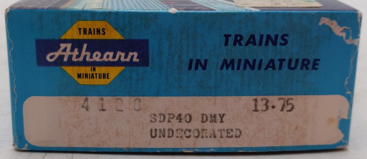 Athearn 4120 HO Scale Undecorated Dummy Diesel Locomotive EX/Box