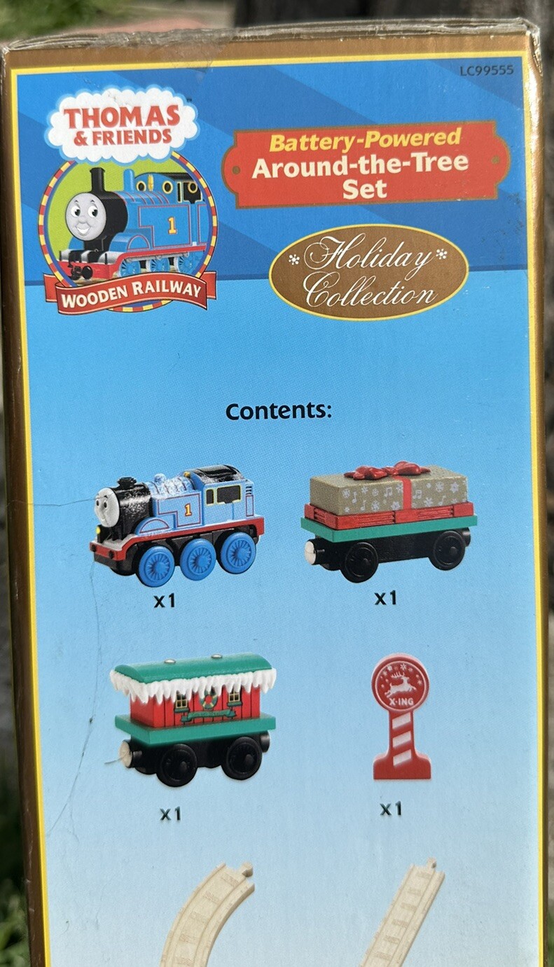 BNIB Wooden Thomas Tank Around The Tree Set *Retired*