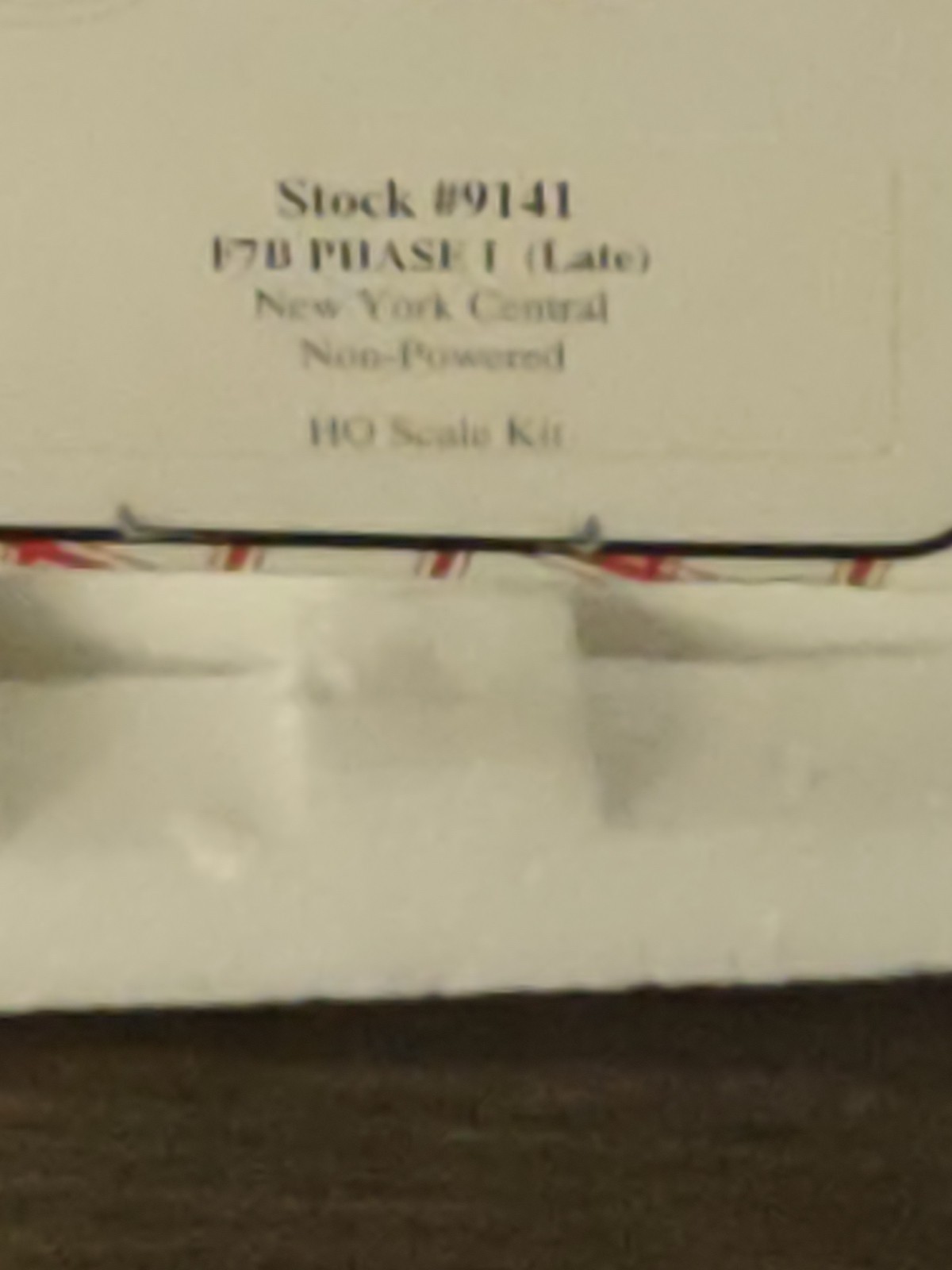 HO TRAINS STEWART / KATO # 9141 YORK CENTRAL F7B DUMMY LOCOMOTIVE LATE PHASE 1