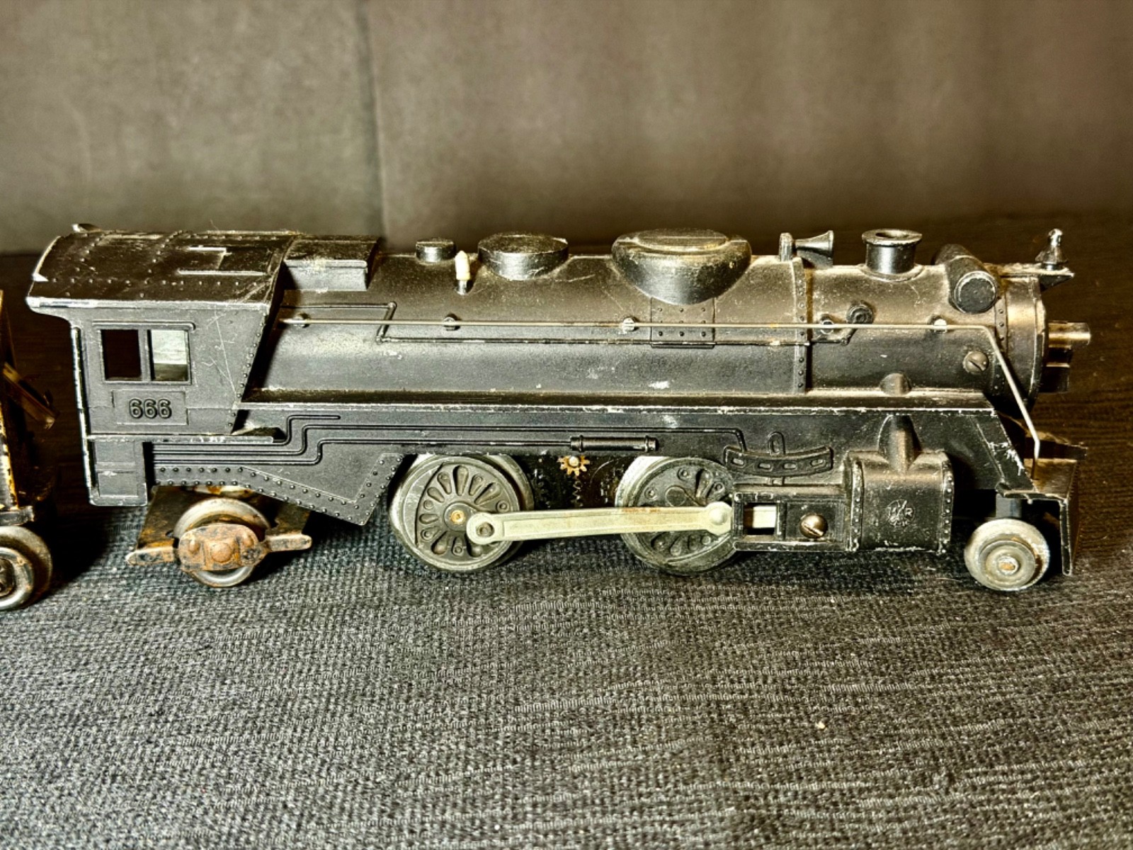 5 pc Vintage Marx O Ga Trains~ #666 Locomotive & New York Central Tender caboose