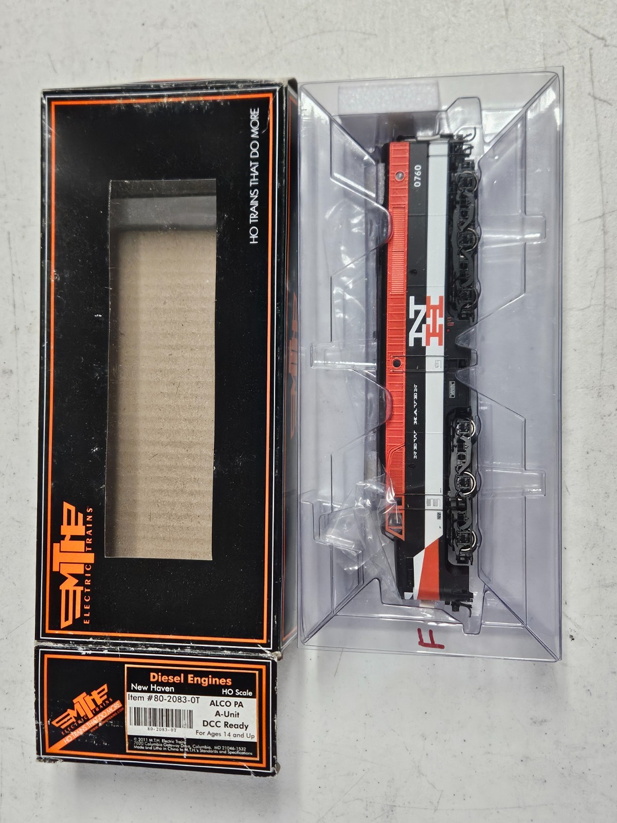 2 MTH 80-2083 HO NEW HAVEN ALCO PA/PA LOCOMOTIVE SET SEE ALL PHOTOS