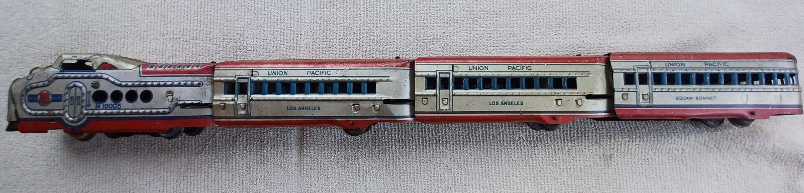 Vintage 1940’s MARX M10005 Union Pacific Passenger Tin Train Los Angeles