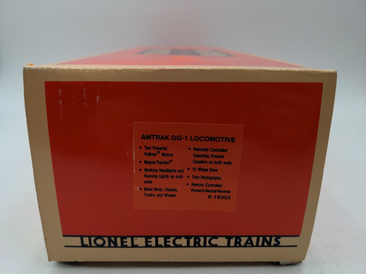 Lionel 6-18303 O Gauge Amtrak GG-1 Electric Locomotive #8303 EX/Box