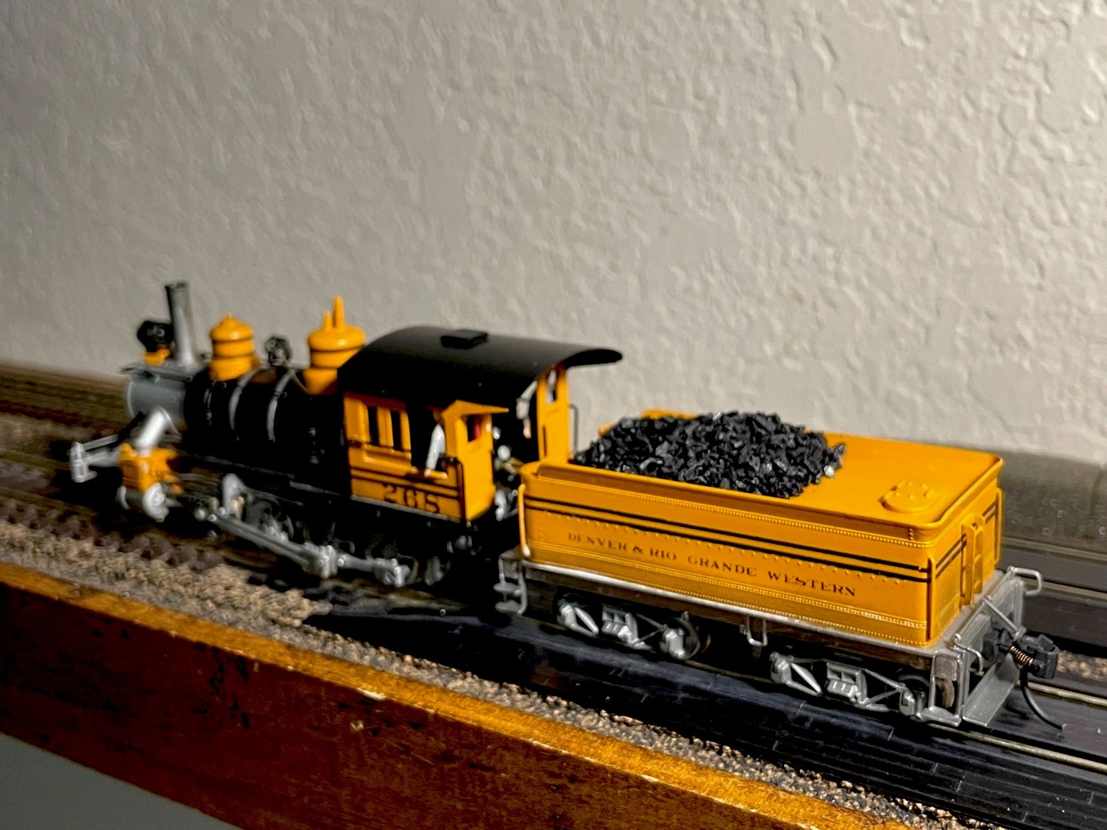 HO SCALE – NWSL – BRASS STEAM – NEW CAN MOTOR – D&RGW BUMBLEBEE 2-8-0 #268
