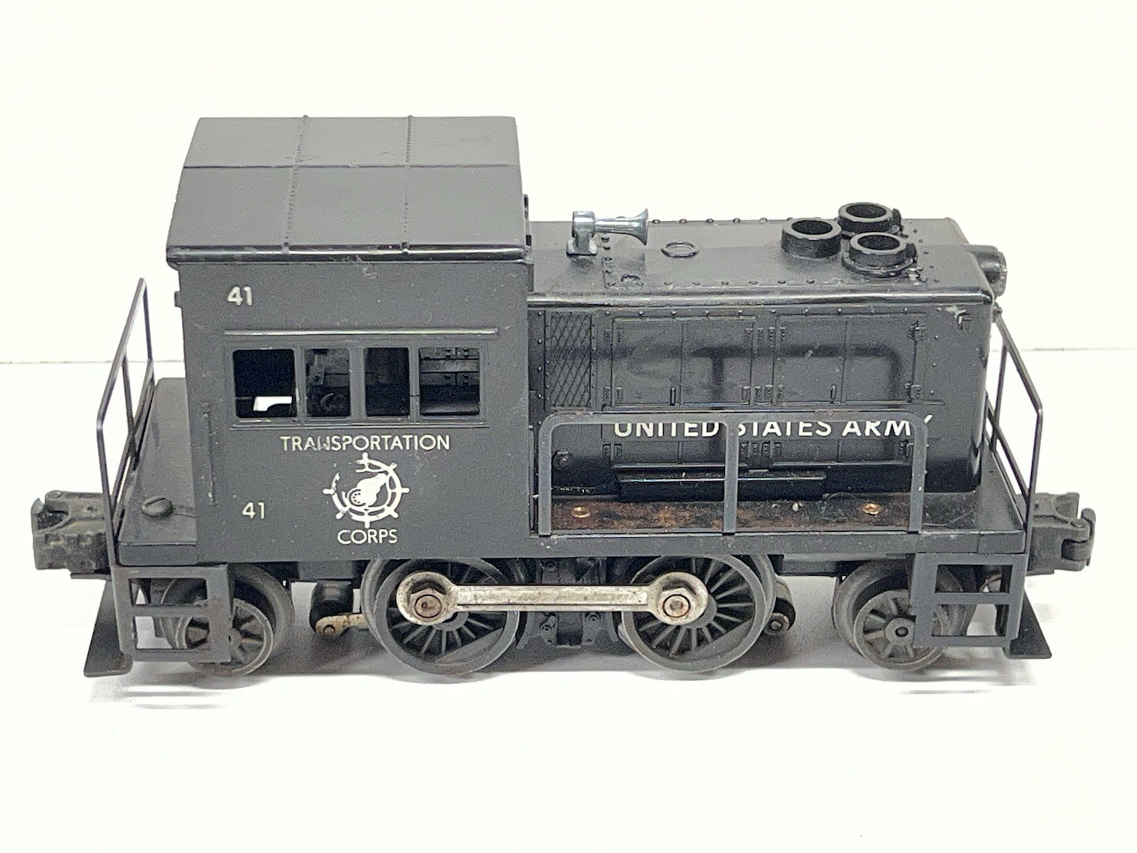 Lionel 41 Diesel Switcher Locomotive U.S. ARMY Gas Turbine Unit Black Runs!
