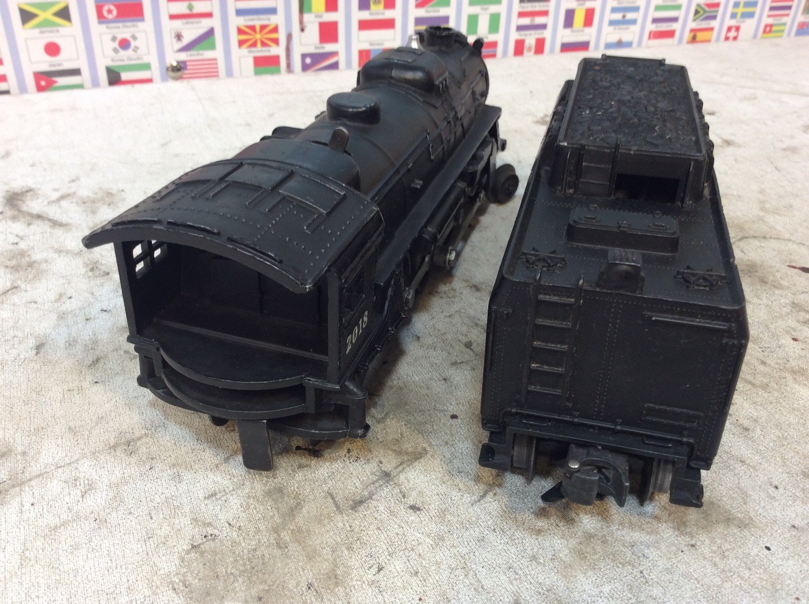 Lionel 1555WS Postwar – Set 2018 Steam Engine Freight Cars O Gauge / 027