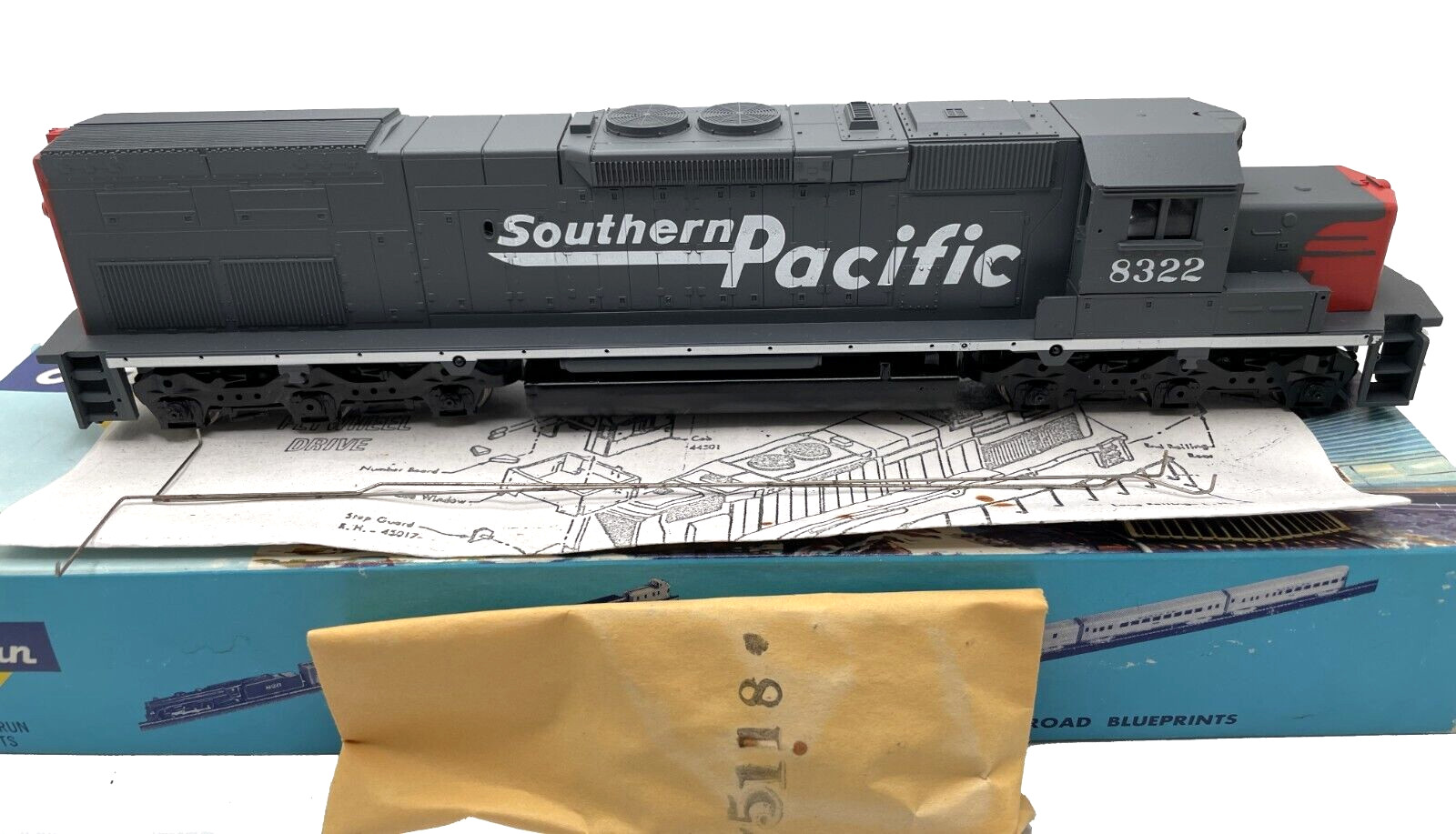 HO ATHEARN 4506 SD40T-2 SOUTHERN PACIFIC SP # 8326