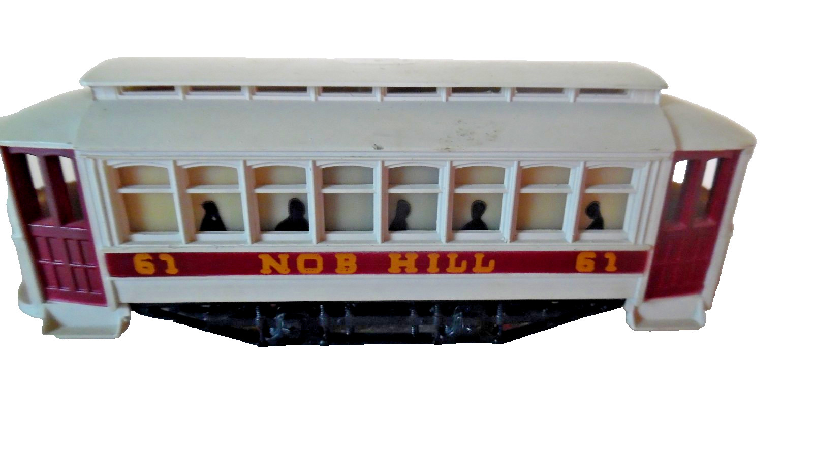 Tyco 61 Nob Hill No Lighted Powered Ho Trolley -Tested -Used