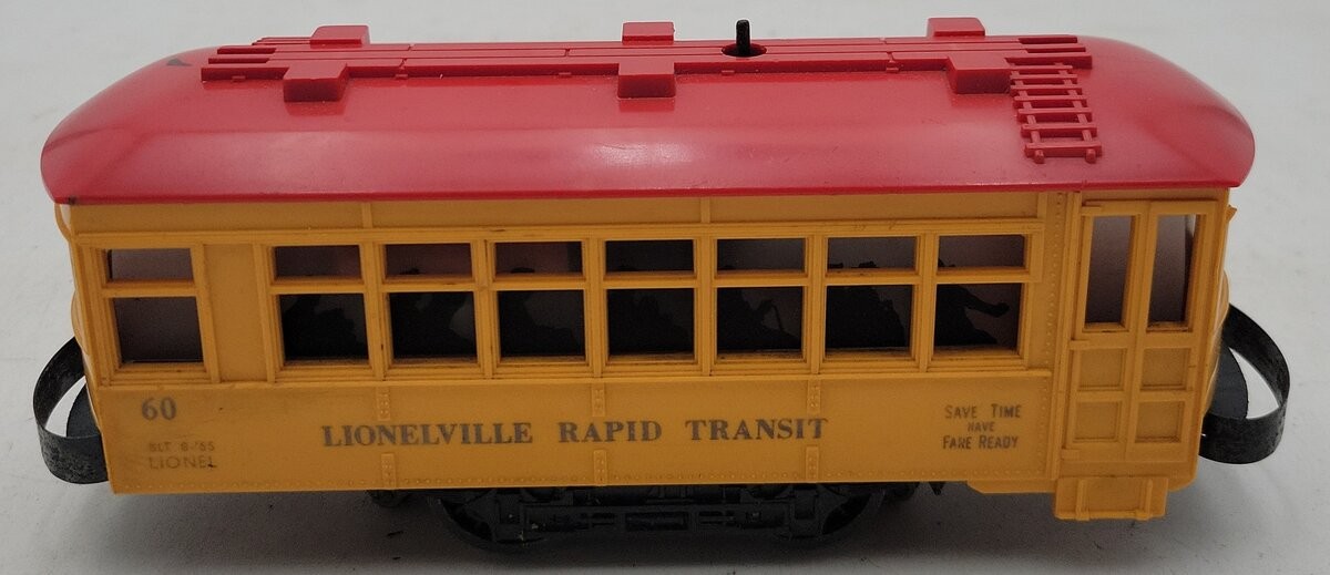 Lionel 60 Vintage O Lionelville Motorized Rapid Transit Trolley