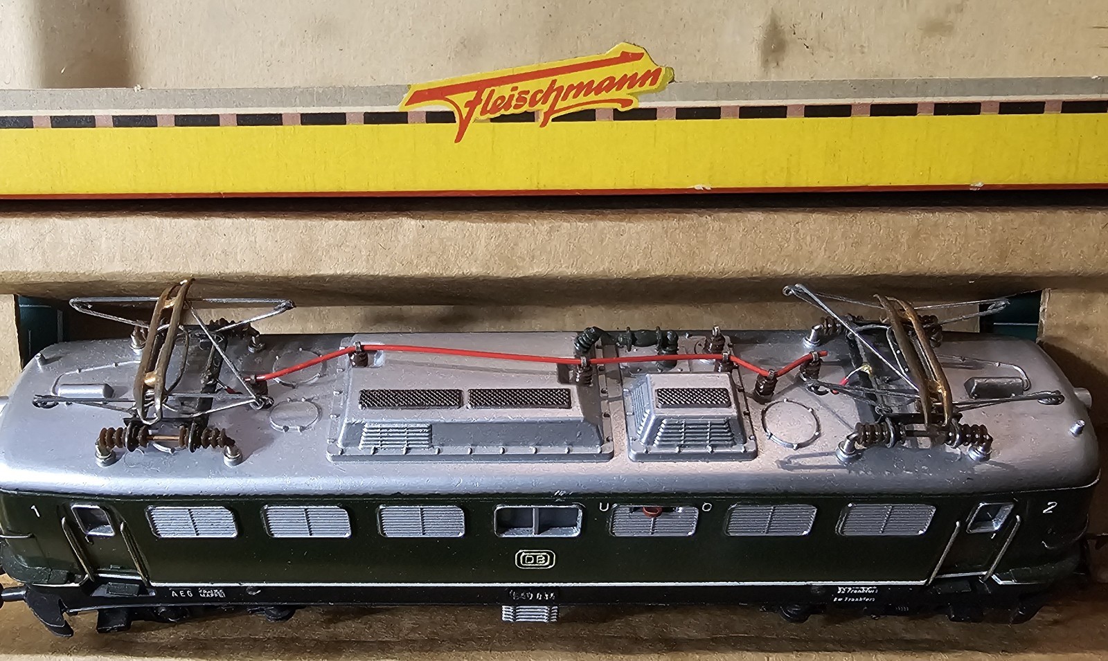 Fleischmann 1338 HO DB Class E 40 Electric Engine Deutsche Bundesbahn Box,Lights