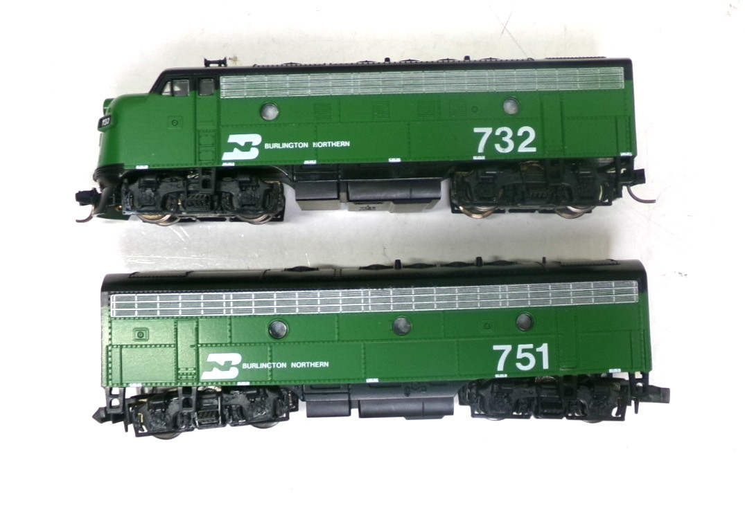 N scale Kato BN F7 A+B diesel engine set in orig box (lot N 184)