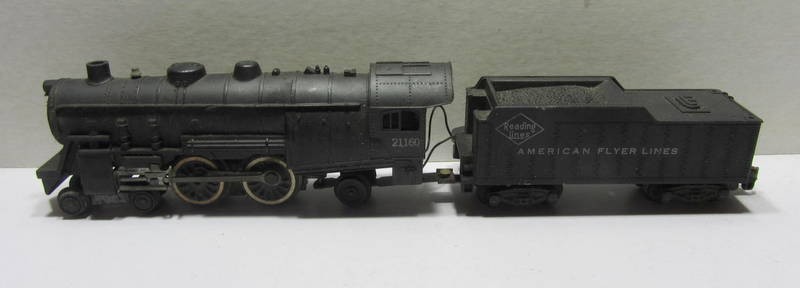 American Flyer S Gauge Reading Lines 4-4-2 Steam Locomotive #21160 w/Tender