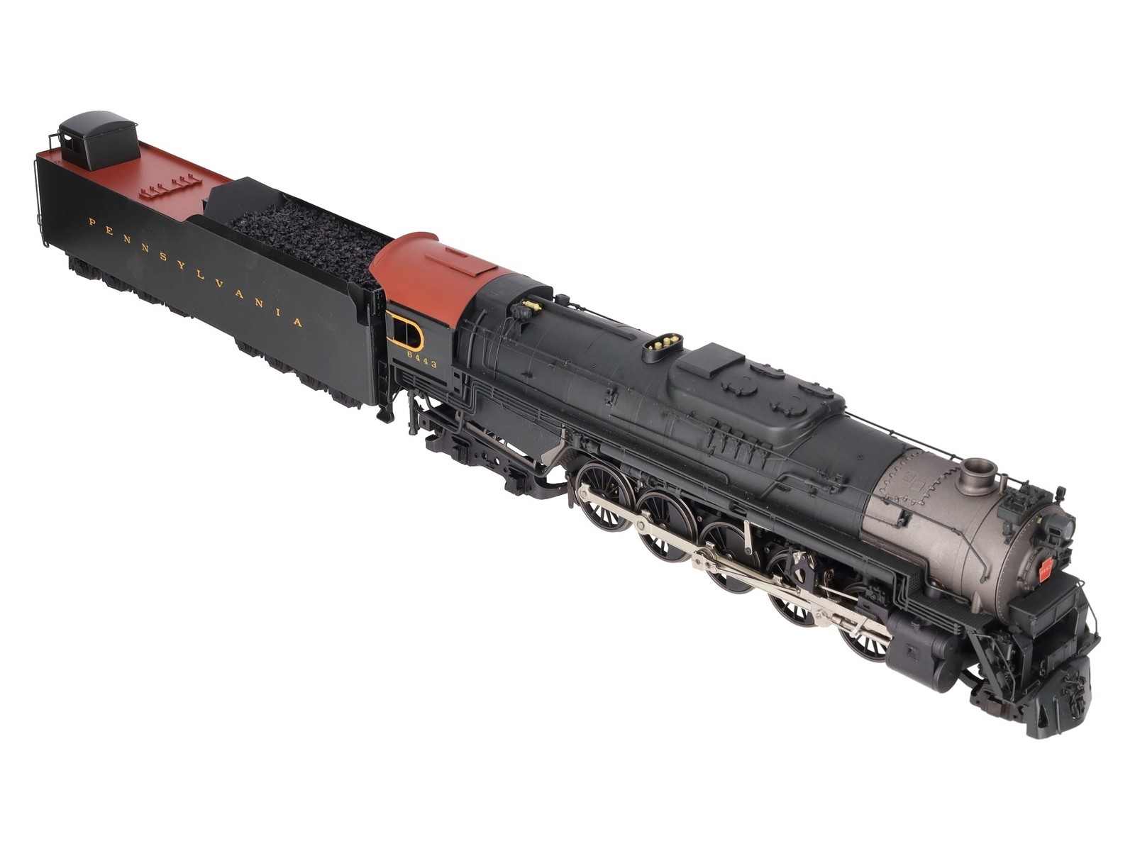 Sunset Models O Brass PRR J1a 2-10-4 Steam Locomotive & Tender #6443 (2-Rail) EX