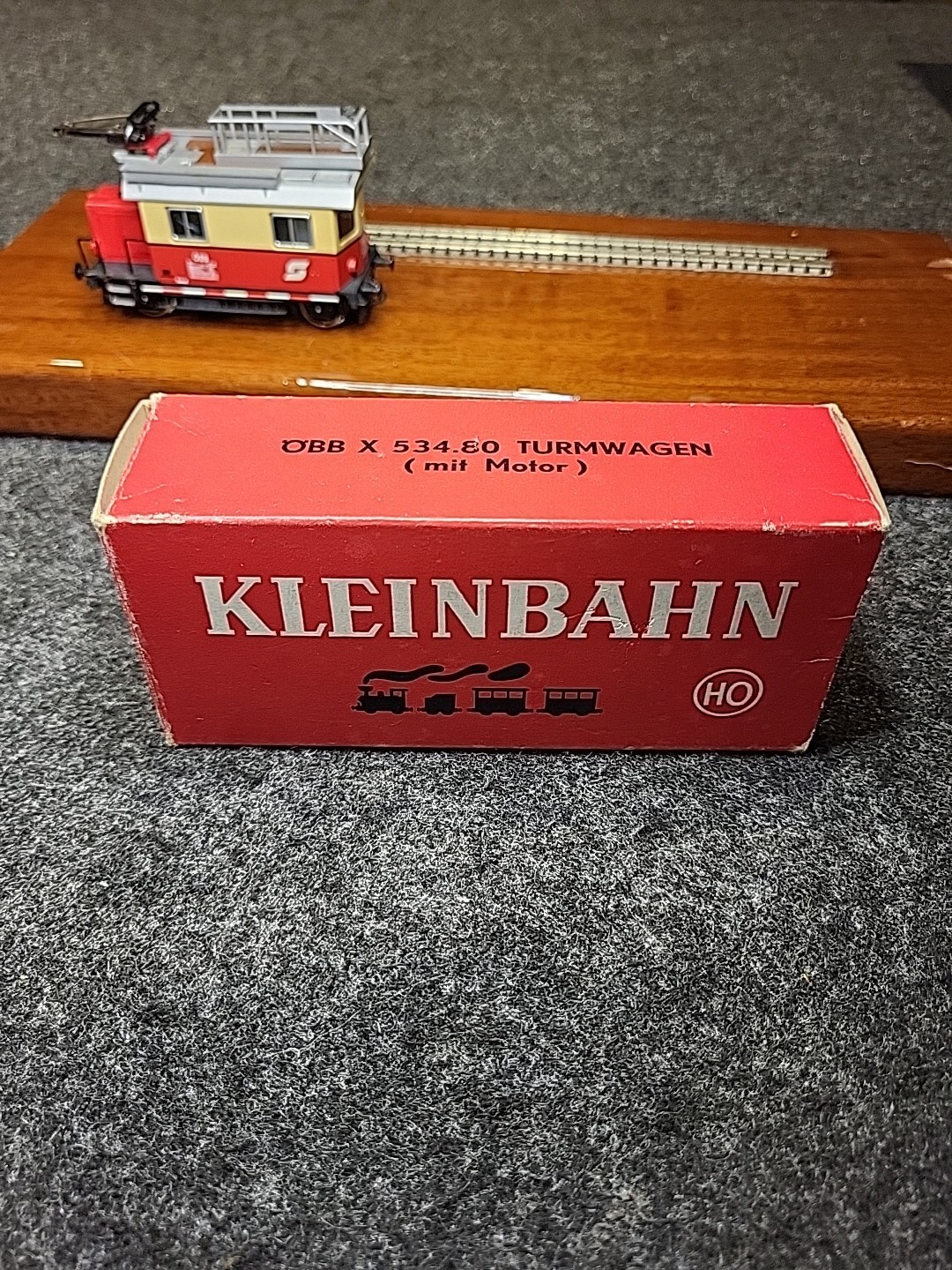 Vintage Kleinbahn HO Scale OBB X534.80 turmwagen Tower Maintenance Locomotive