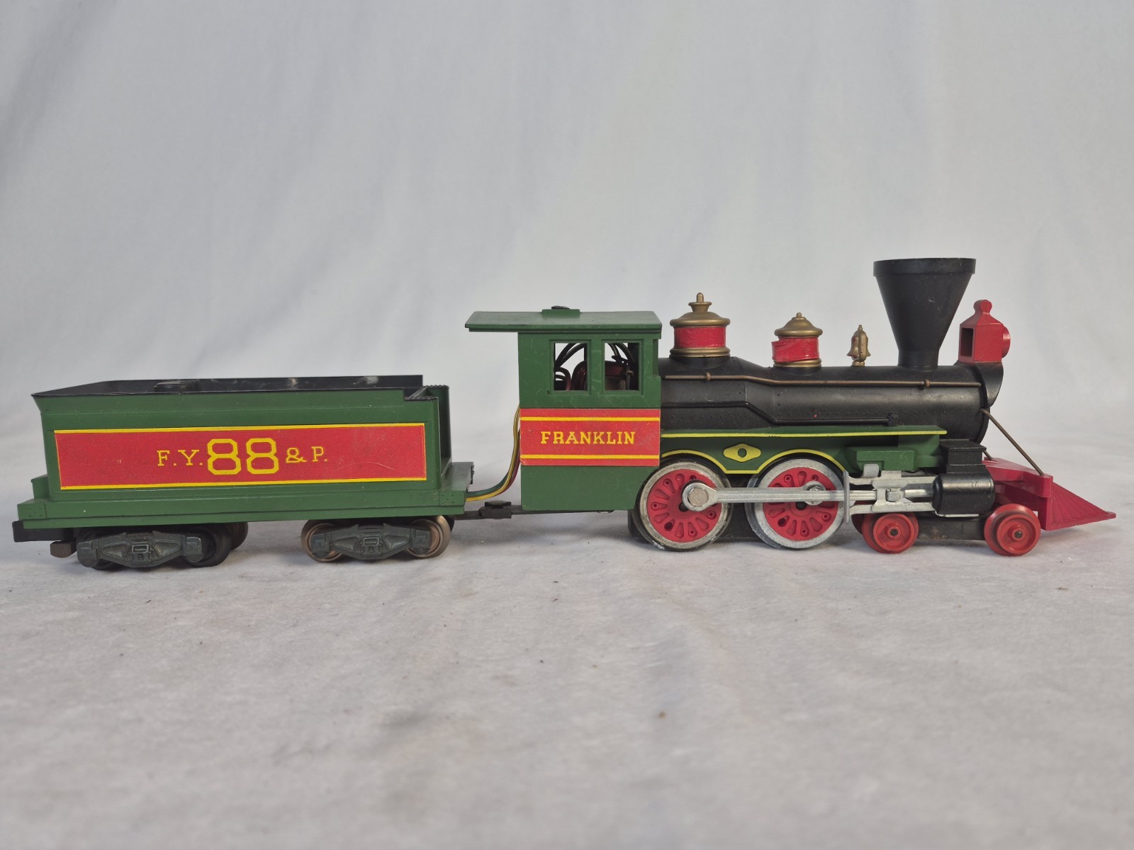 Franklin Steam Locomotive & FY 88 P Tender Tin Litho Electric Train Set