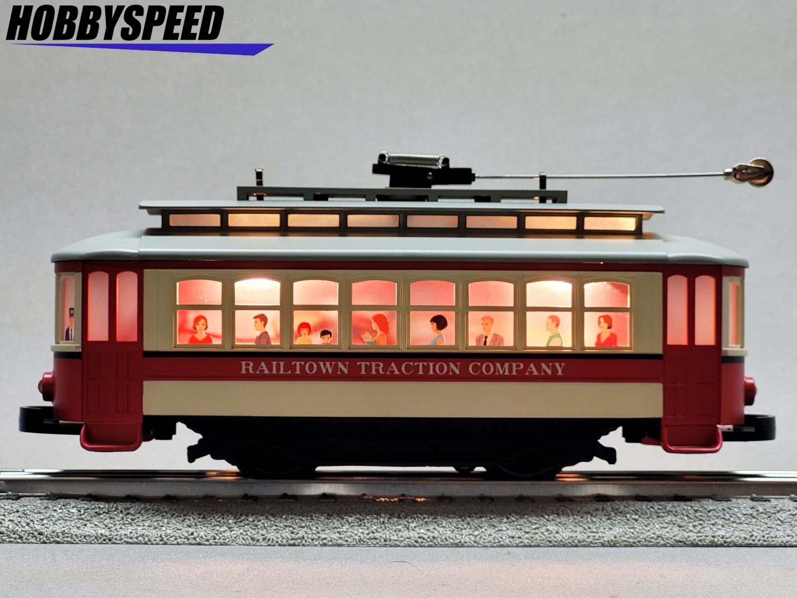 MTH RAILKING RAILTOWN TRACTION COMPANY BUMP N GO TROLLEY O GAUGE car 30-5260 NEW