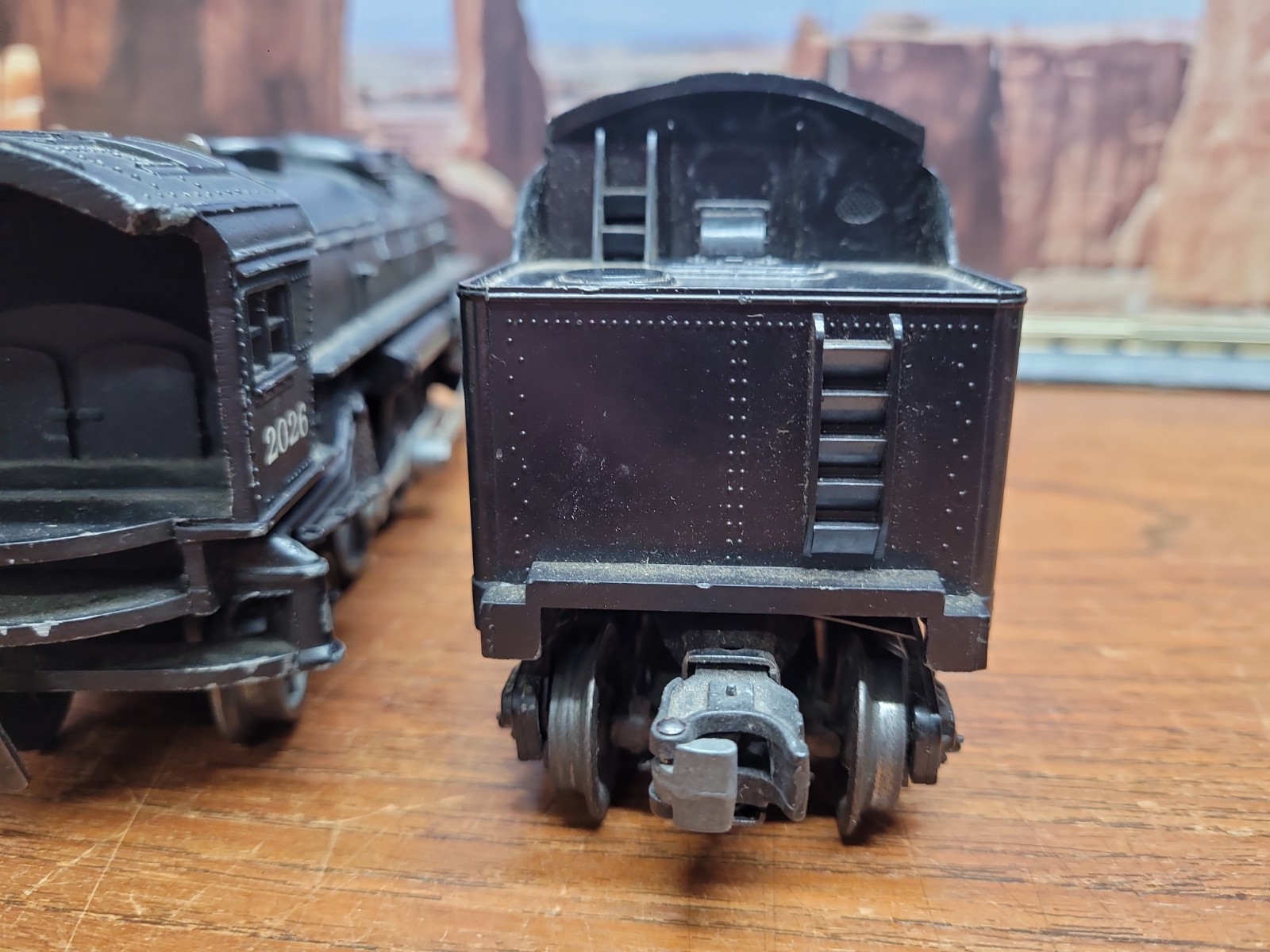 Lionel O Gauge 2-6-4 2026 Steam Locomotive And Tender For Parts Or Repair