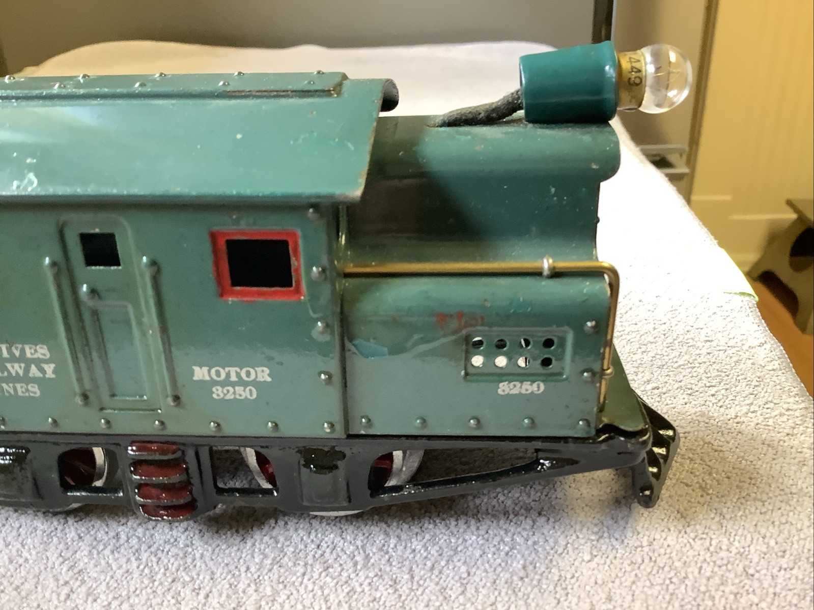 Ives Railway Lines # 3250 O Gauge Locomotive Engine Used Runs