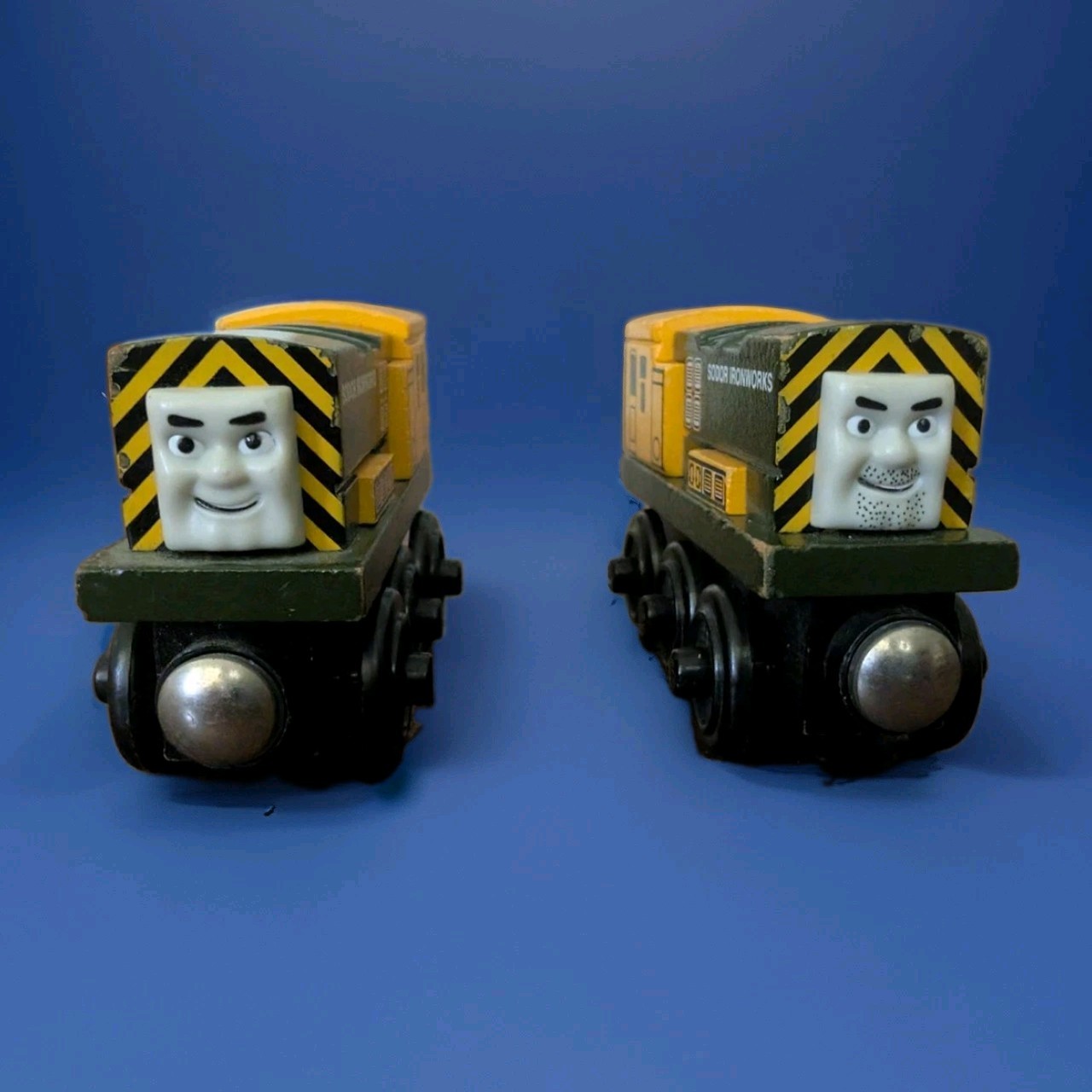 Thomas & Friends Wooden Railway Iron Arry and Iron Bert Train Lot