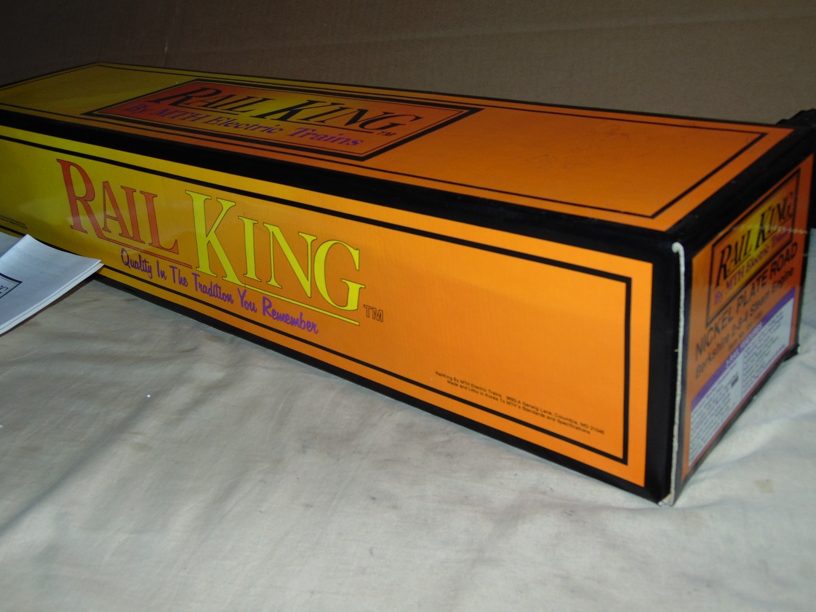 MTH RAILKING O RK-1109 NICKEL PLATE ROAD 2-8-4 WITH SMOKE & WHISTLE-NO HEADLIGHT