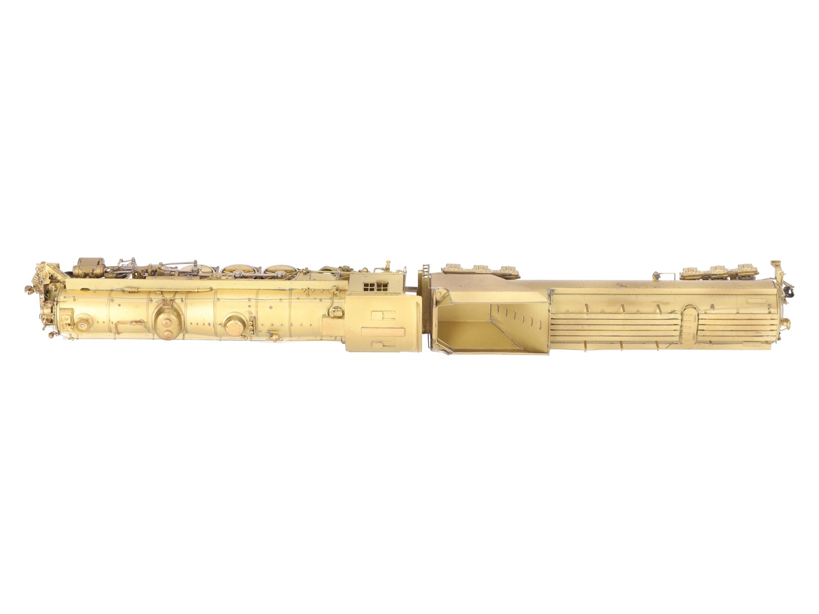 Westside Model Co. HO Brass Undecorated T-3t 4-8-2 Steam Locomotive & Tender EX