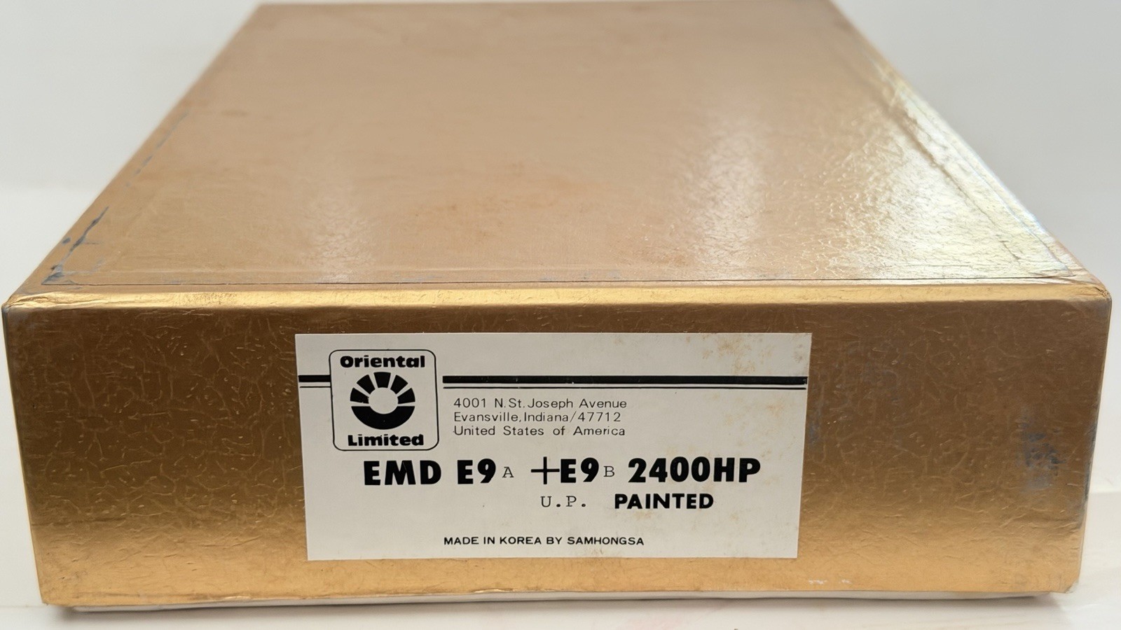 Oriental Limited HO EMD E9A + E9B 2400HP UP Locomotive Set, Brass