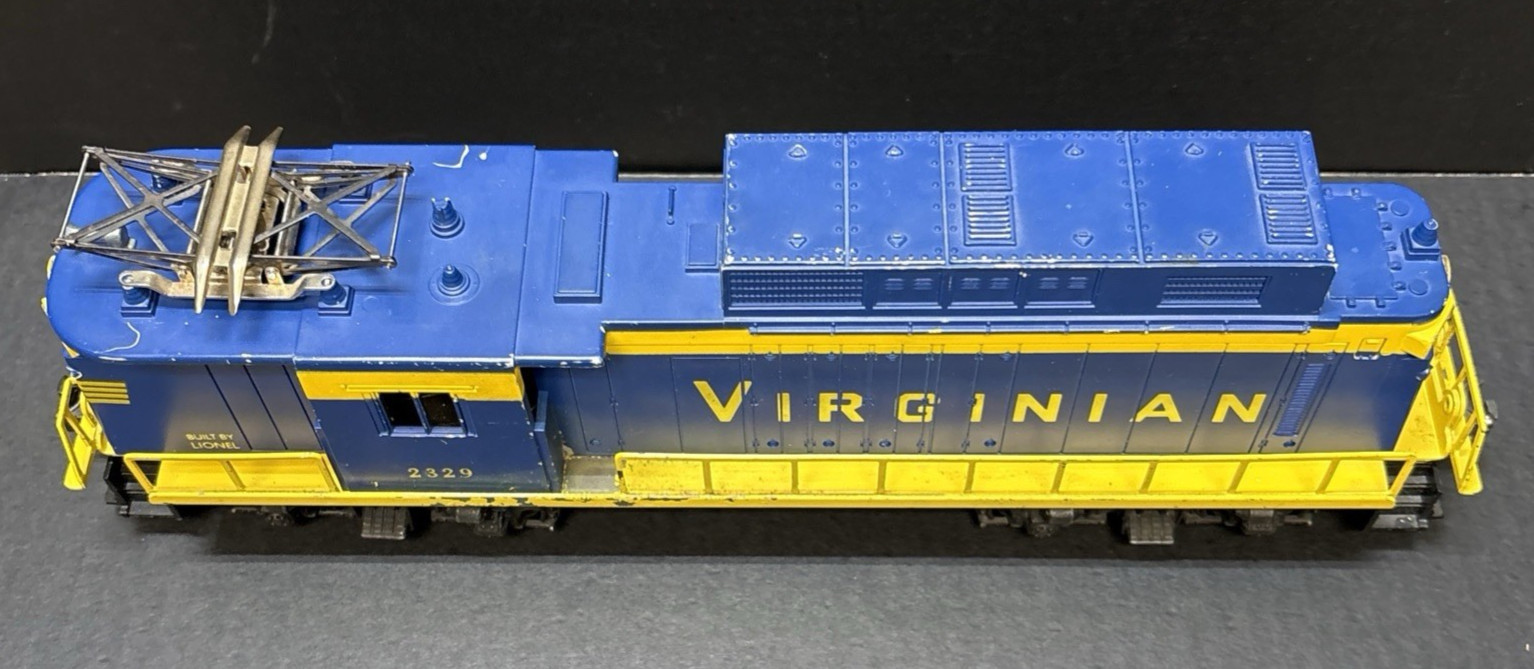 1958 Vintage Lionel Trains The Virginian E-33 O-Gauge Locomotive 2329 Metal Body