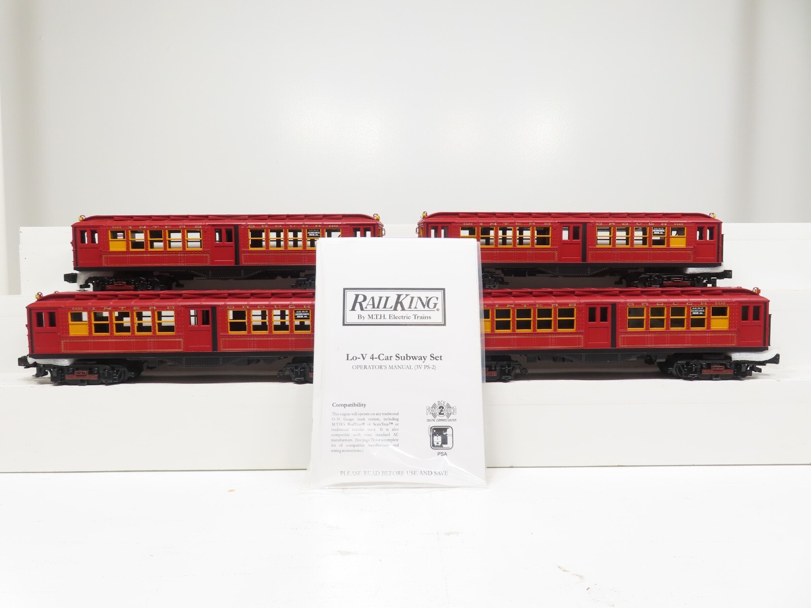 MTH 30-2448-1 Metropolitan (Red) LO-V Subway Set w/Proto 2.0 NIB