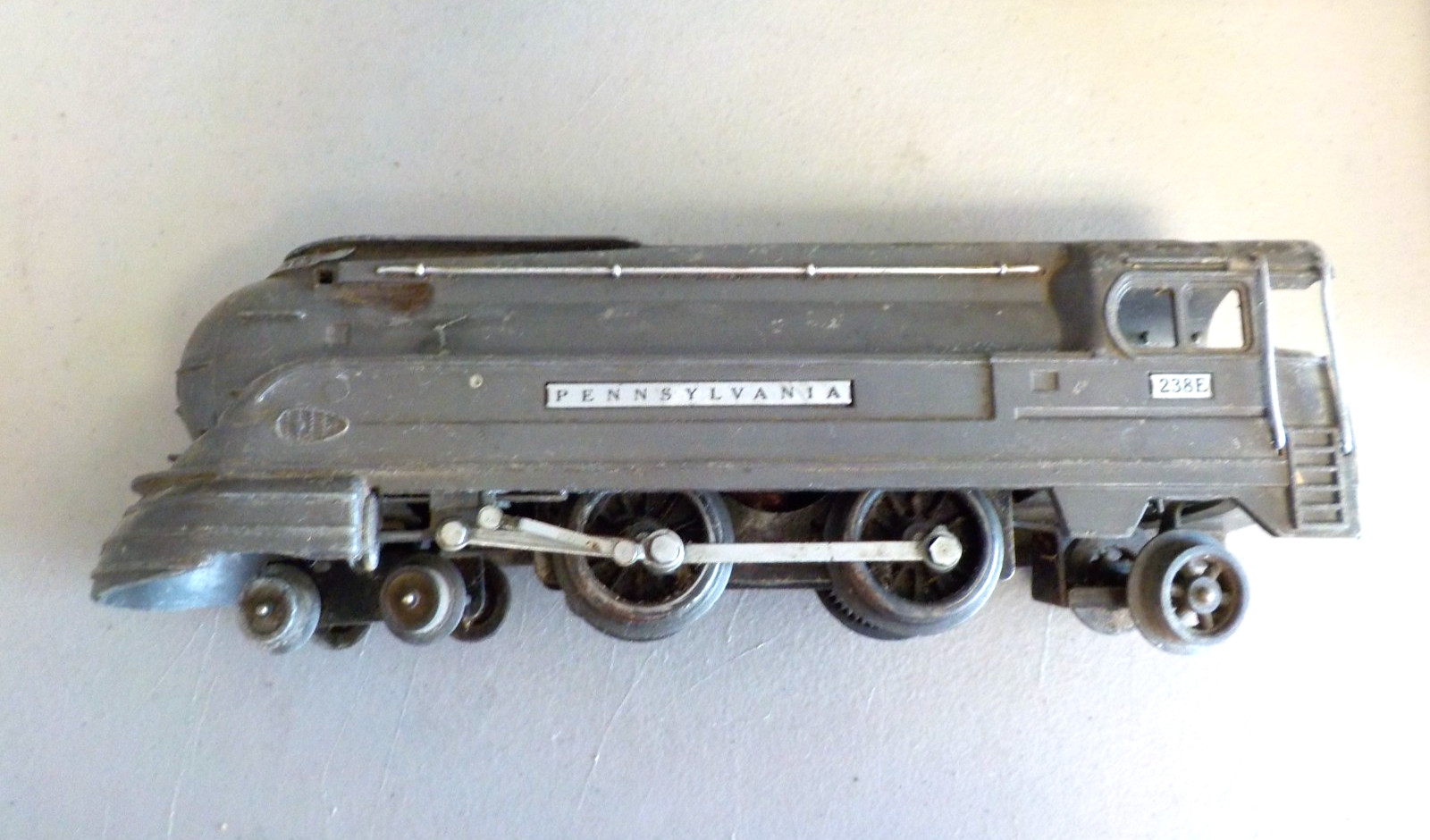 Lionel 238E VIntage O Prewar Gray Torpedo Streamlined Locomotive – FREE SHIPPING