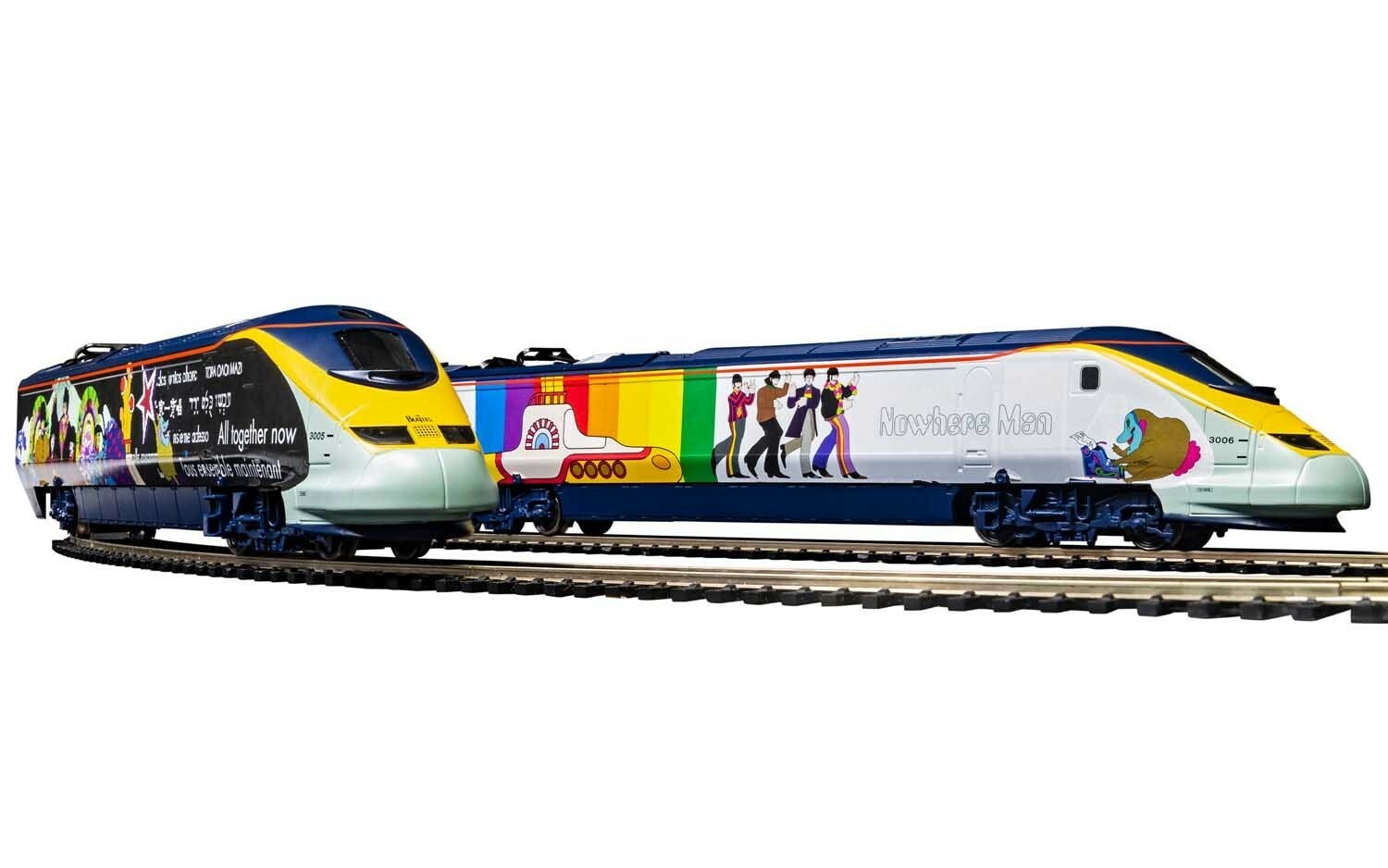 Hornby Tgv Eurostar Livera Beatles Yellow Submarine Set 4 Elements