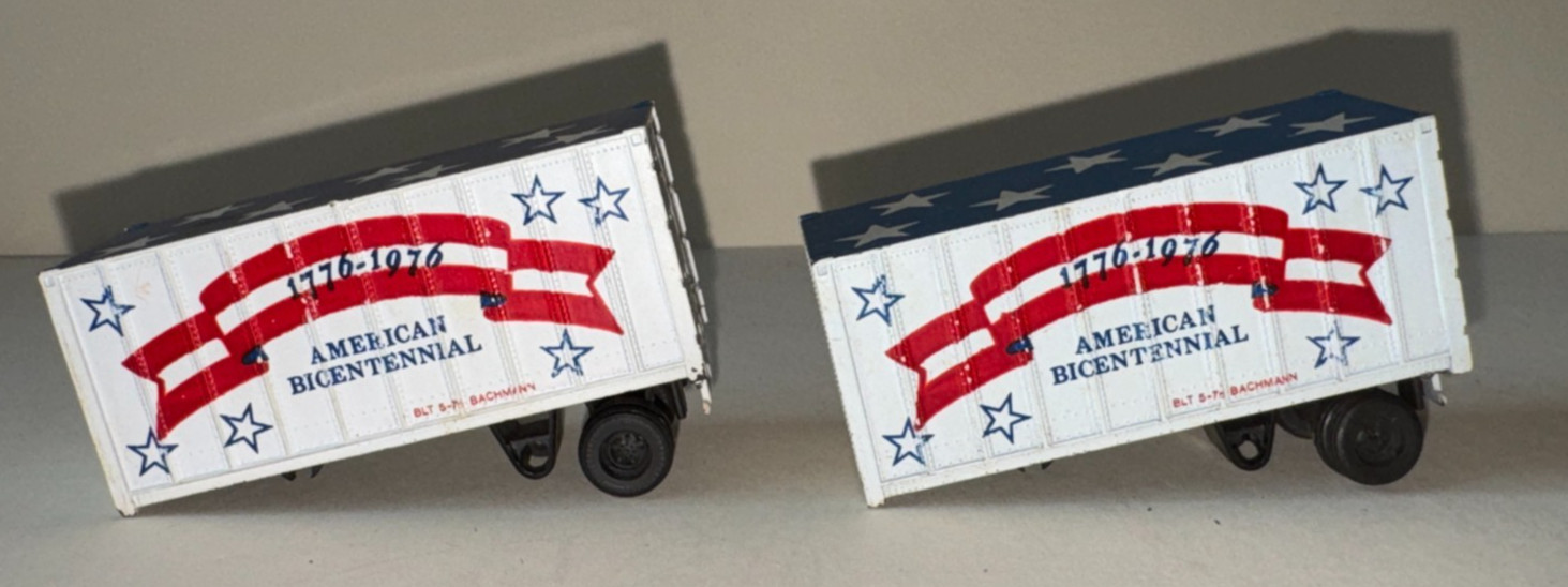 Vintage Bachmann Bicentennial Train Lot – SCL 1776 Locomotive, Caboose, Trailers