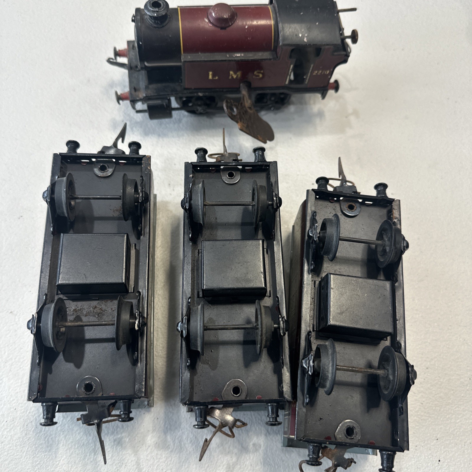 Vintage Hornby Series O Gauge LMS No. 2270 Type 101 Locomotive Clockwork Train