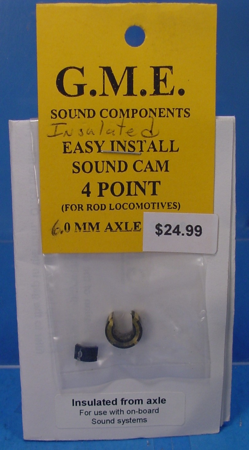 G.M.E. SOUND CAM 6.0mm AXLE 4 POINT STEAM LOCO PFM PBL DCC F,G SCALE,1:20.3 IFA