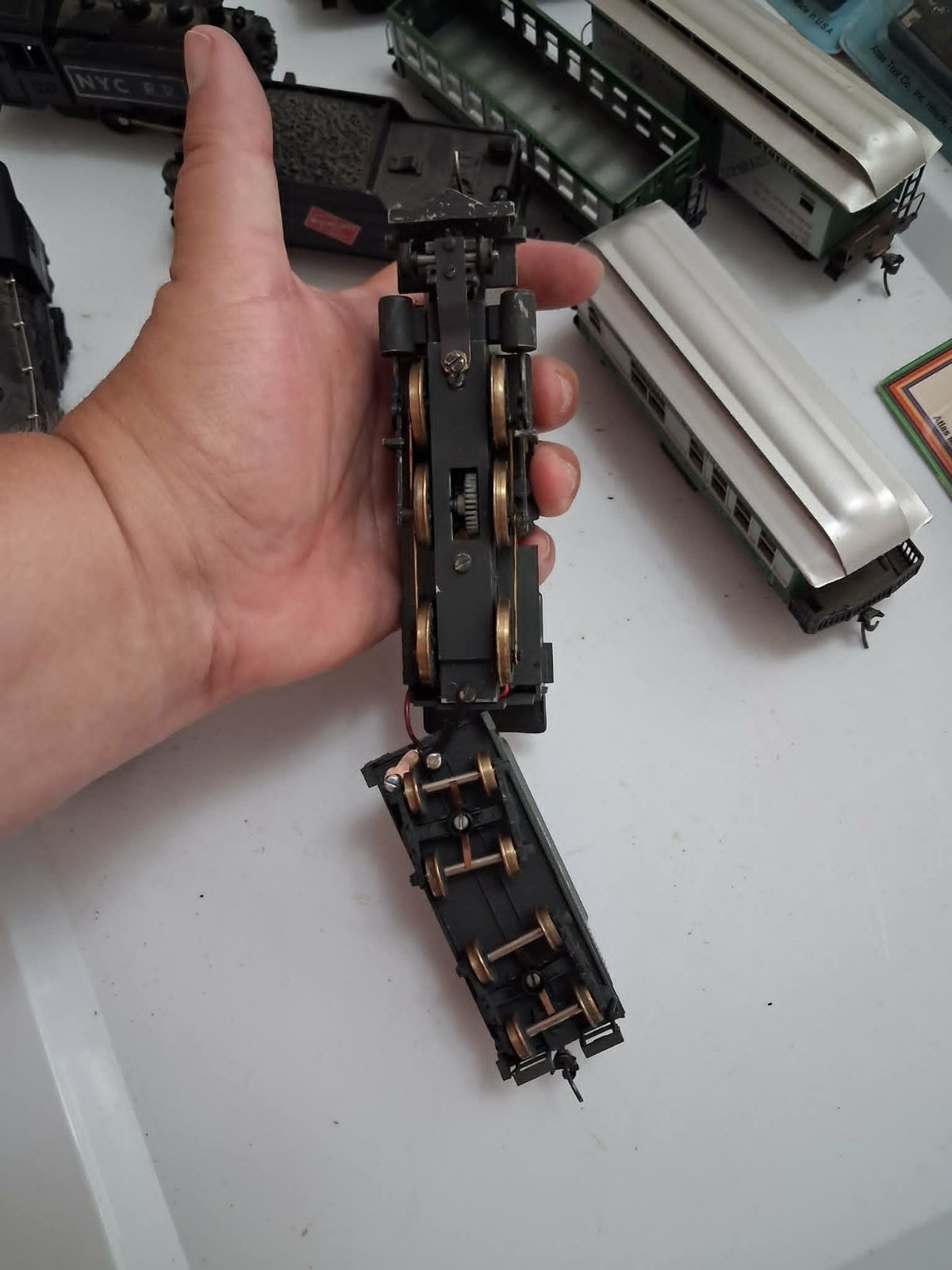model train items. Unknown condition 3 engines and multiple cars