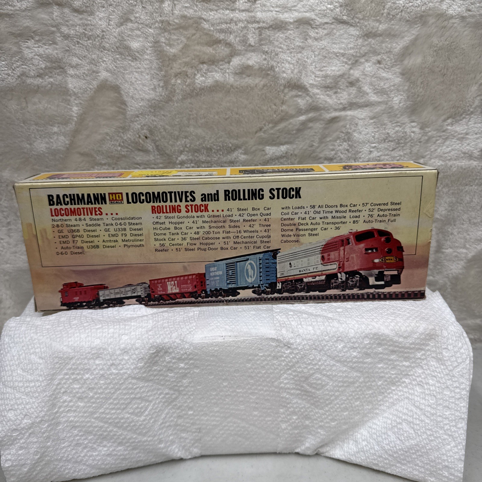 Vintage Bachman HO Scale-Burlington Northern Diesel Locomotive- NIB