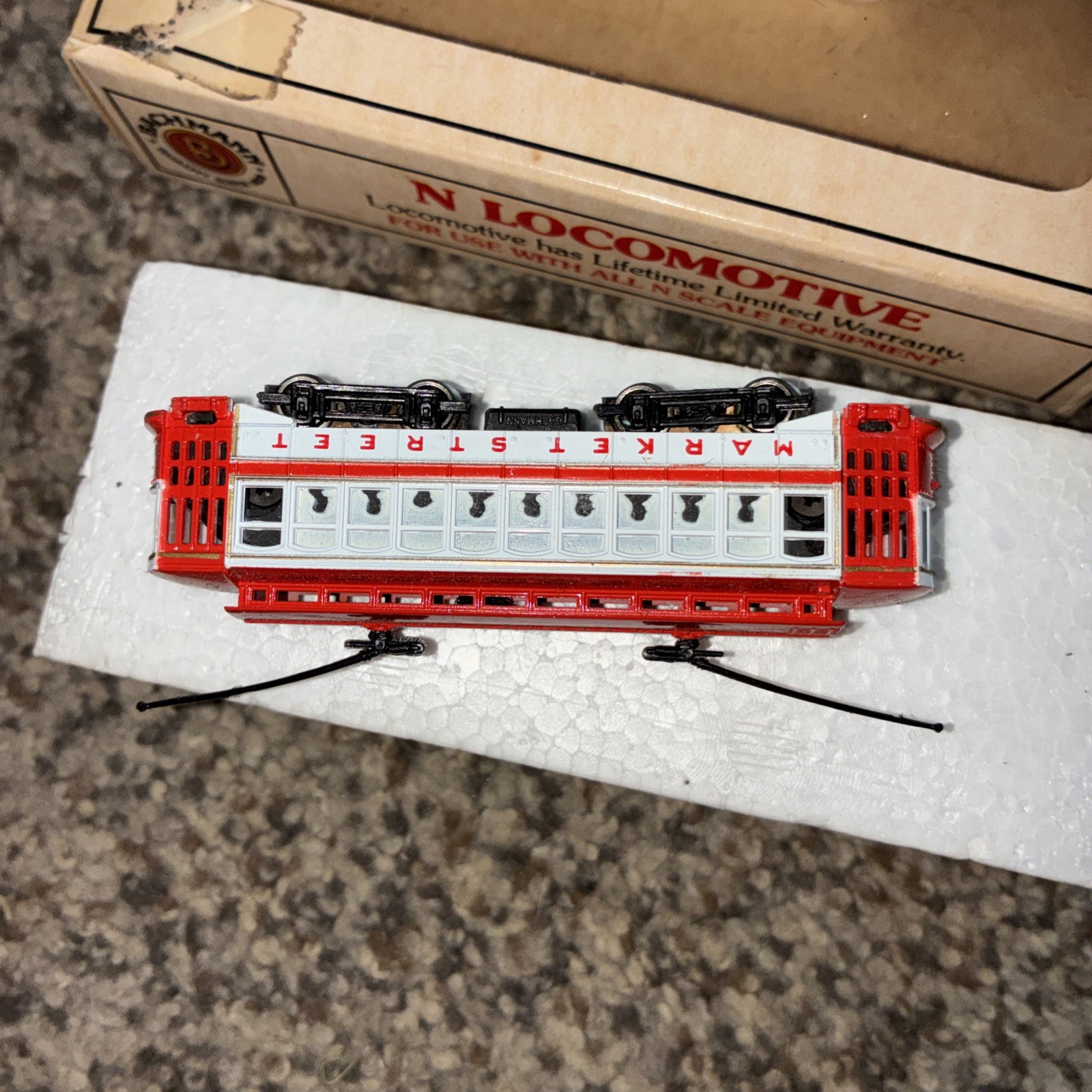 Bachmann 51-610-26 N Scale Market Street Trolley Tested on track