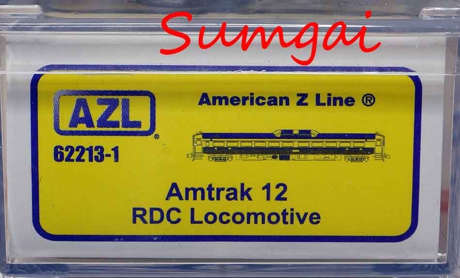 AZL 62213-1 AMTRAK #12 BUDD RDC Locomotive Z Scale Z Gauge American Z Line