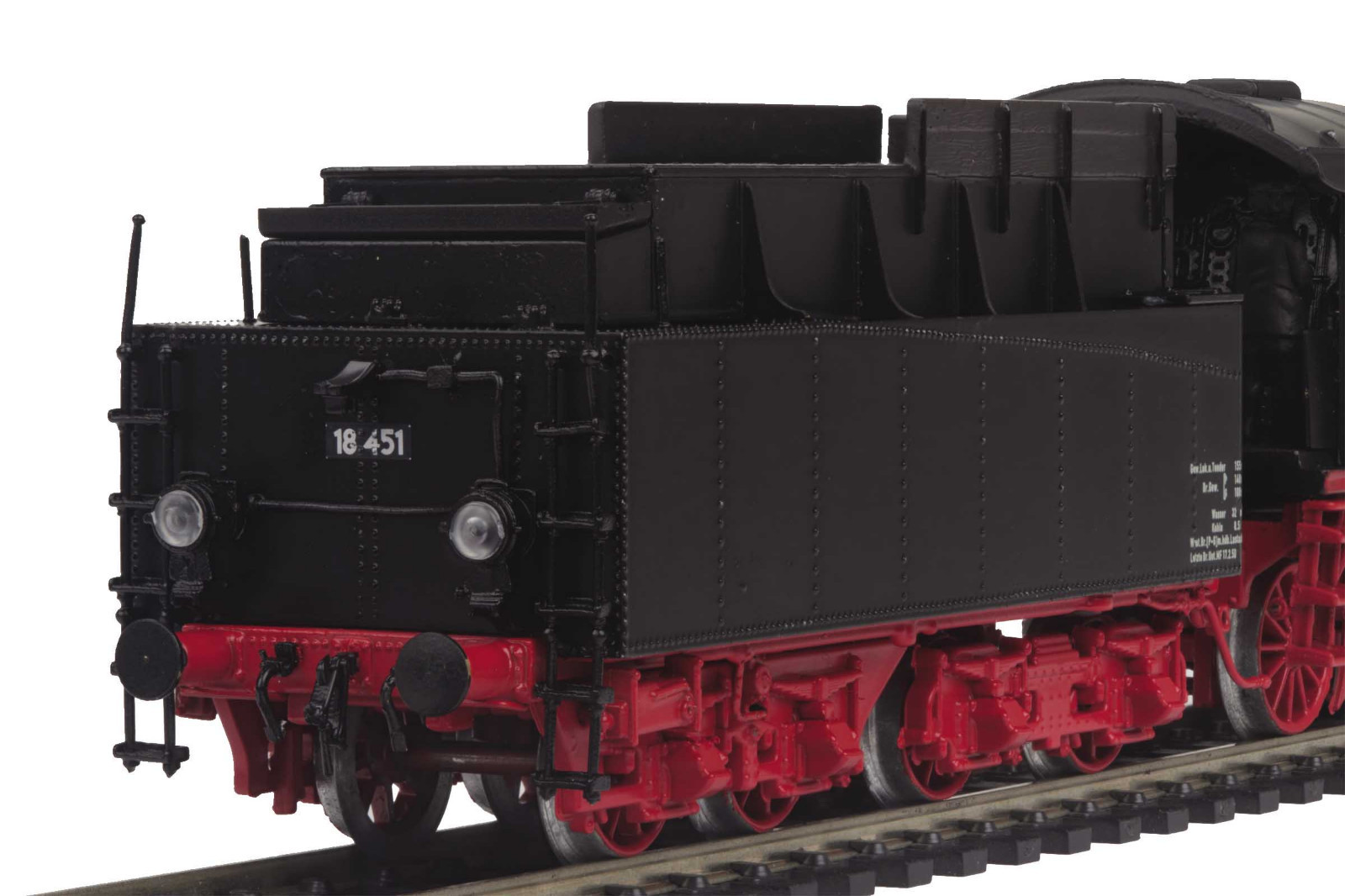 HO MTH Die-Cast Class 18.4 3 Rail AC Steam Engine w/DCC, Sound, Smoke 80-3217-5