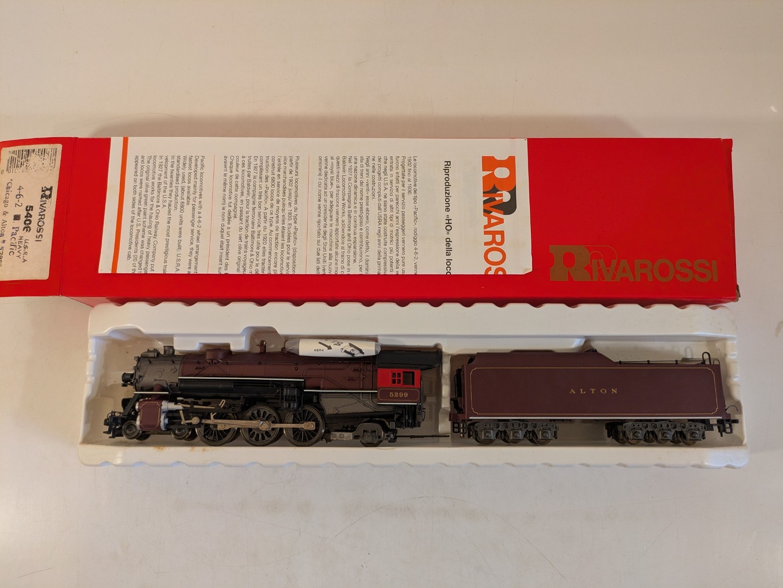 HO 4-6-2 w/ Tender USRA Heavy Pacific Chicago & Alton RARE! DC NIB NOS # 5406