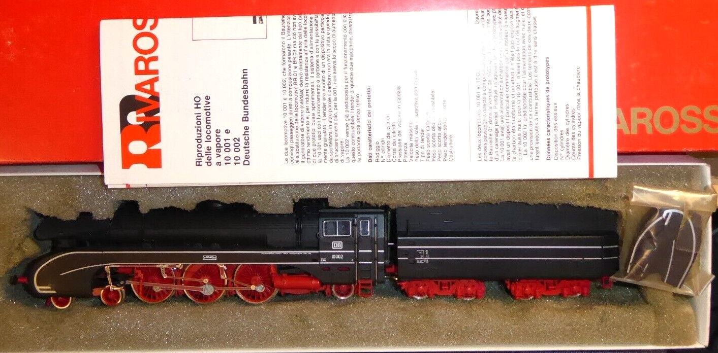 Rivarossi 1382 H0 Steam Locomotive Br 10 002 DB Epoch 3 sehr gut erhalten Boxed
