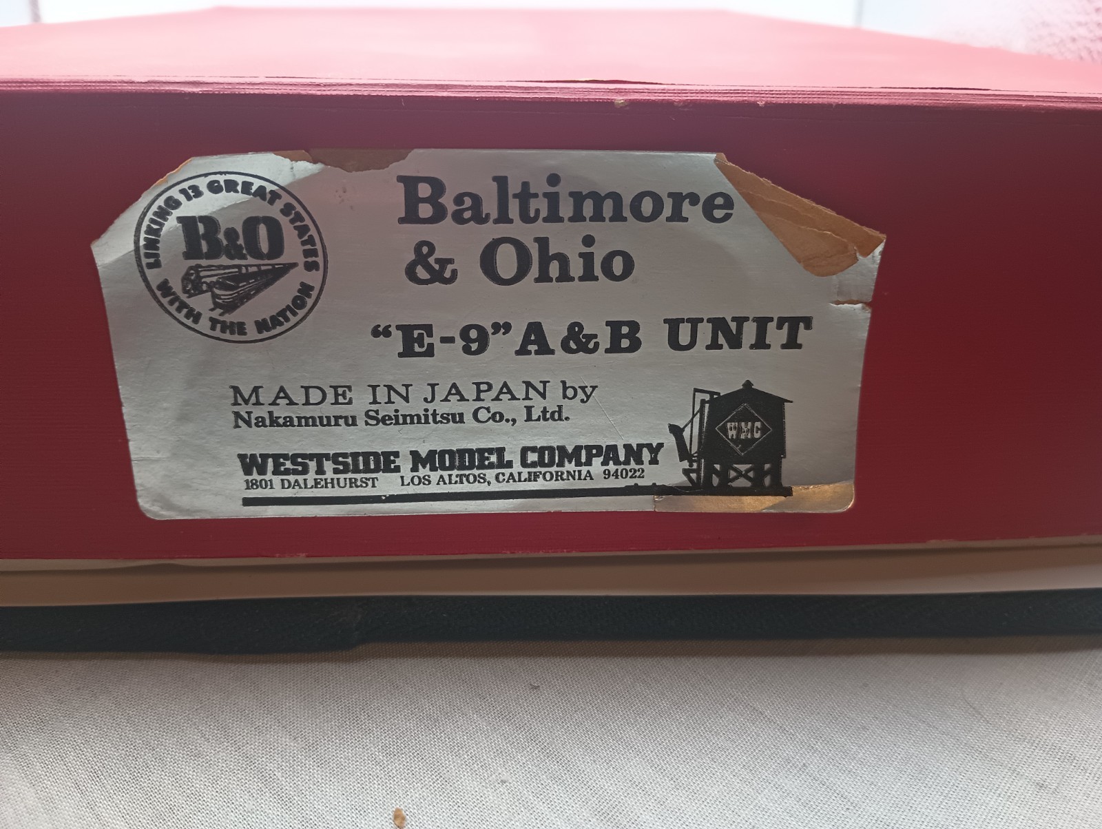 Westside Model Company HO Brass Baltimore And Ohio Unpowered E9 B Unit Only