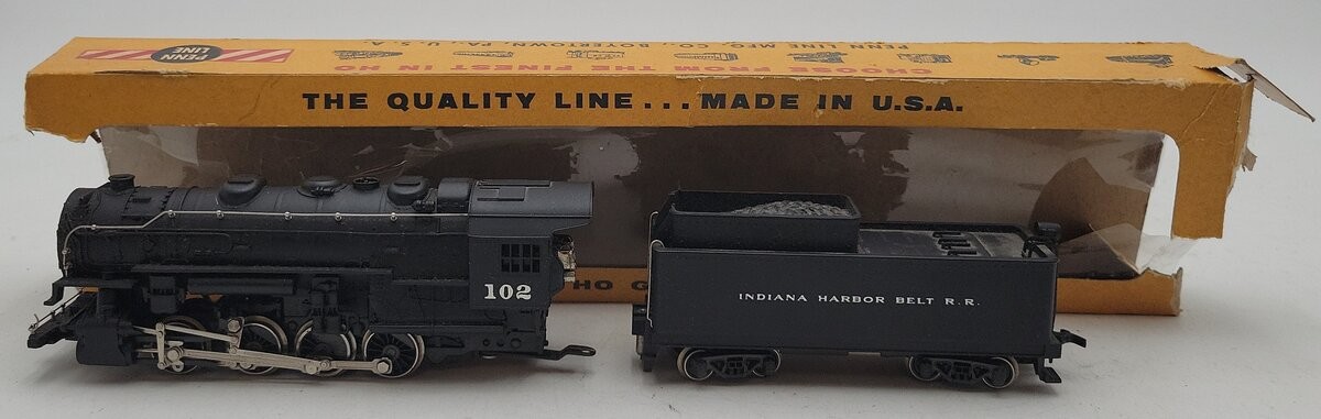 Rivarossi 7209 O Indiana Harbor Belt Locomotive and Tender #102 -ASSEMBLED/Box