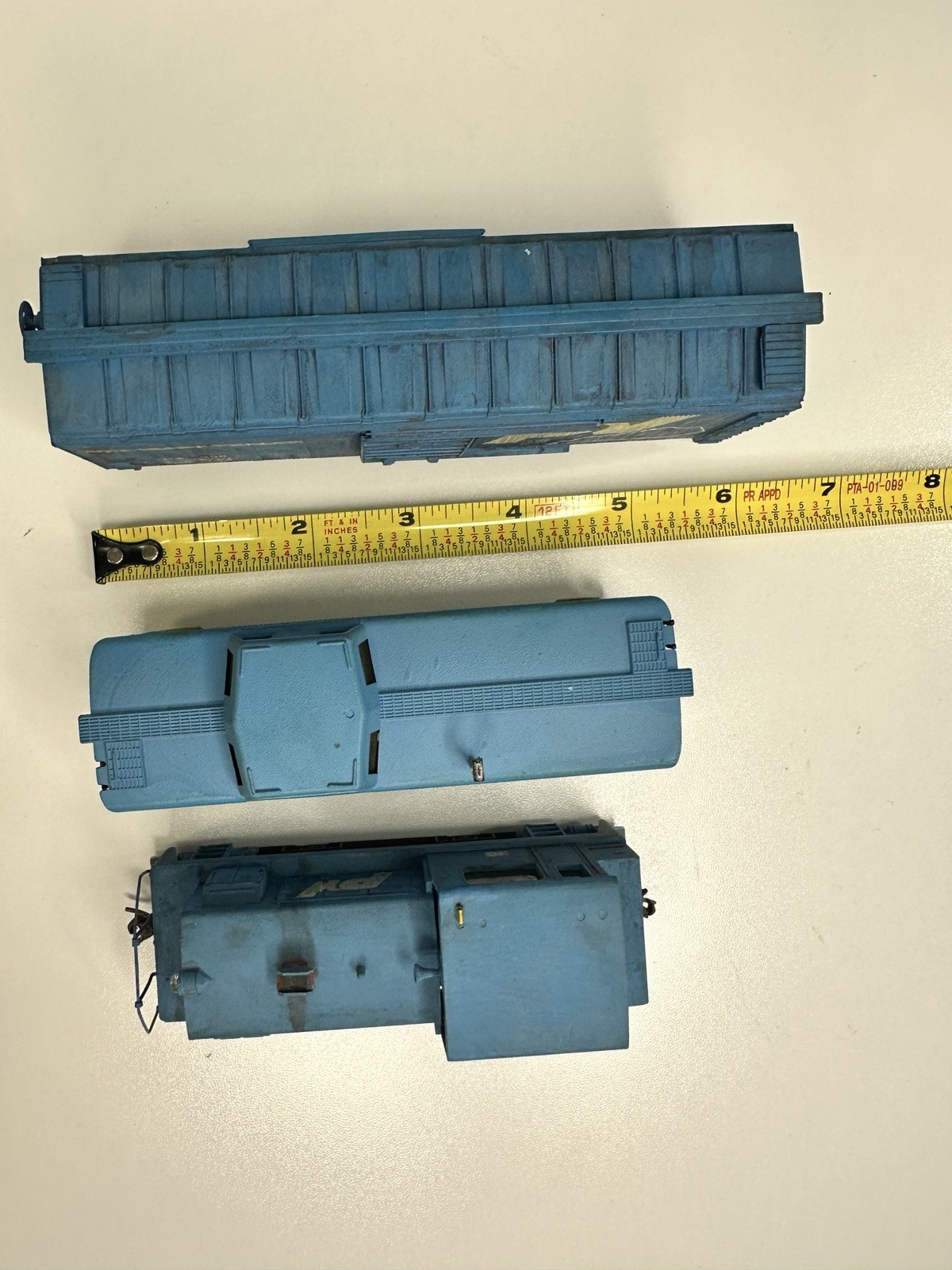 Vintage TYCO HO Yard Switcher Diesel, Caboose & Boxcar PV; Working