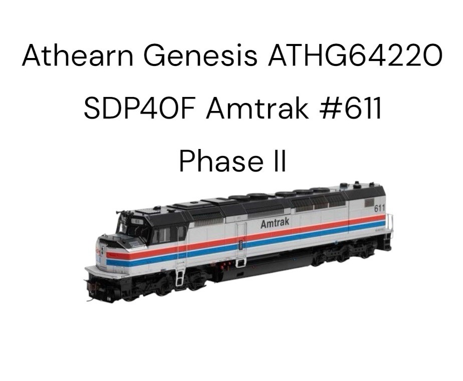 Athearn Genesis ATHG64220 HO SDP40F Tsunami2 Sound/DCC/LED Amtrak Phase II #611
