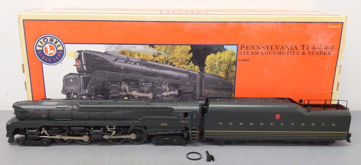 Lionel 6-28063 O Pennsylvania T-1 4-4-4-4 Duplex Steam Locomotive & Tender #5511