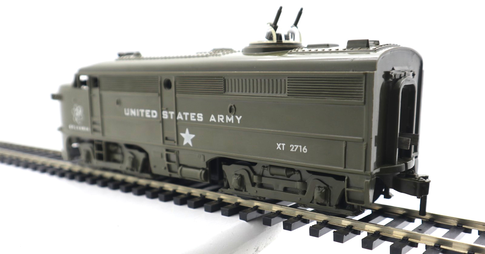KMT Kusan Auburn 2716, O, 2 Rail, U. S. Army Alco Diesel Locomotive, C-7 EX