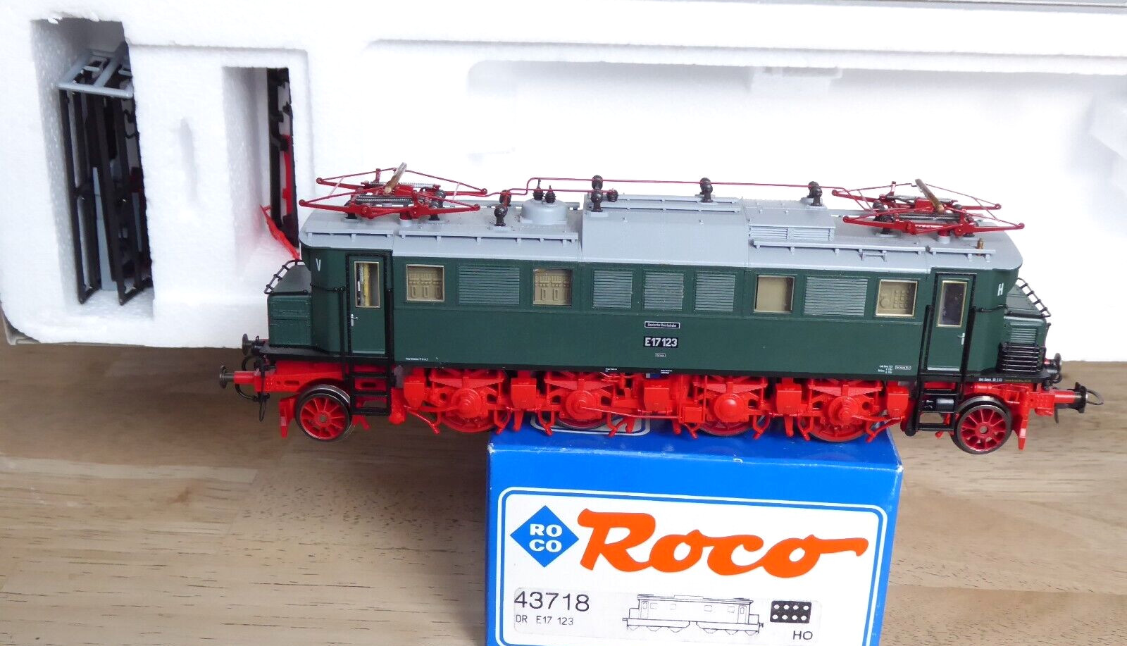Roco 43718 H0 Dcc-Digital Locomotive E 17 123 the Dr Epoch 3 Well Preserved, Ob