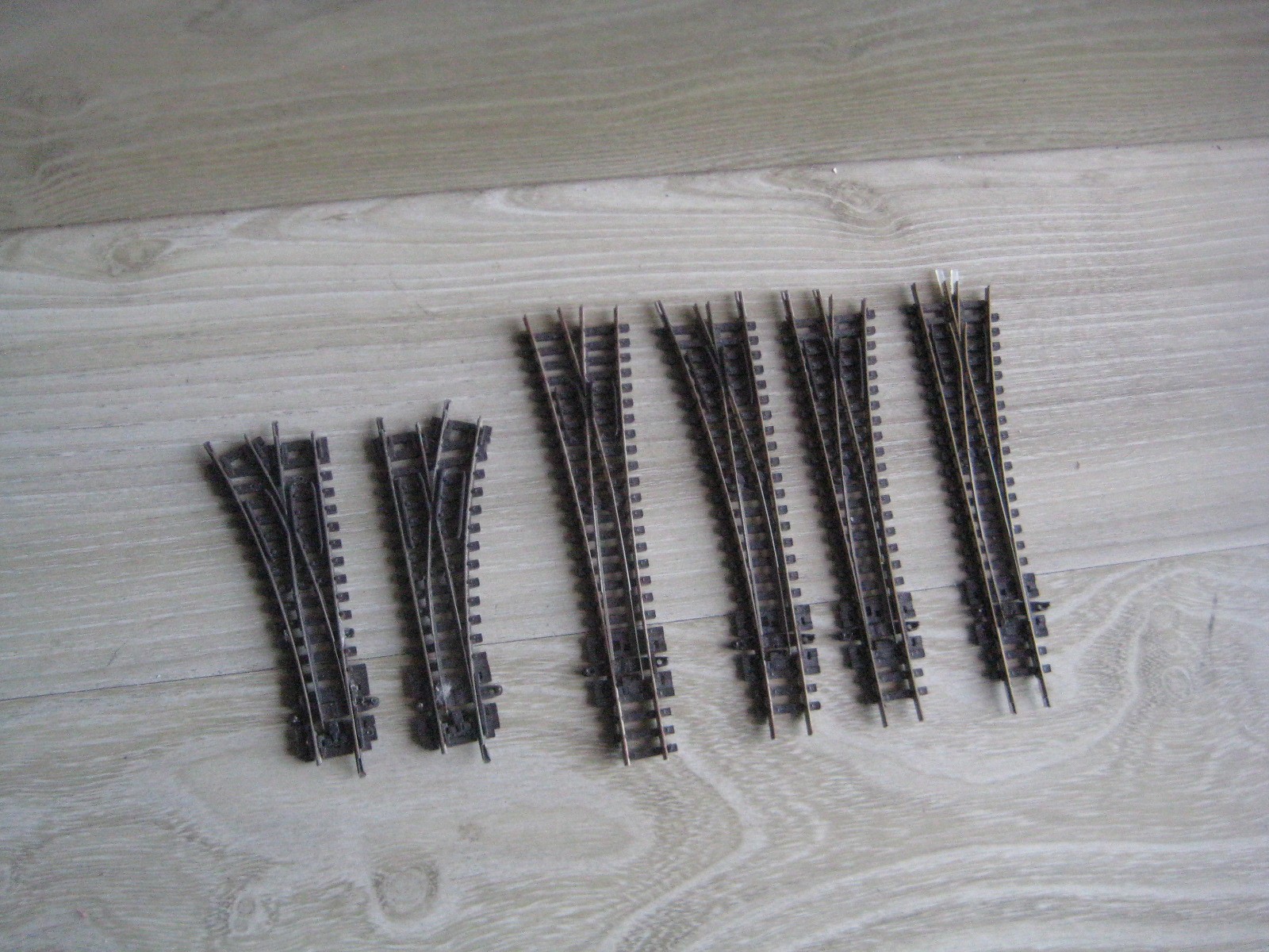 PECO MODEL RAILWAYS 6 SETS of N GAUGE POINTS (GOOD CONDITION ) Lot B29